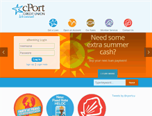 Tablet Screenshot of cportcu.org
